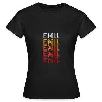 Emil - T-shirt Femme - noir - Devant - AI Model Female 172 dark (172cm)
