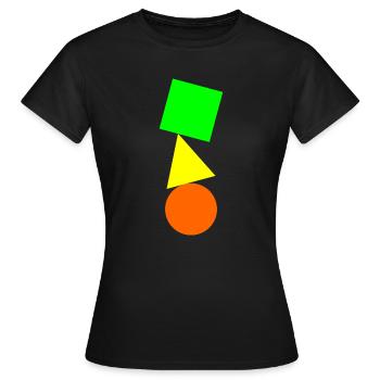 Simple Équilibre - T-shirt Femme - noir - Devant - AI Model Female 172 dark (172cm)