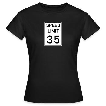 Speed - Women's T-Shirt - black - Front - AI Model Female 172 dark (172cm)
