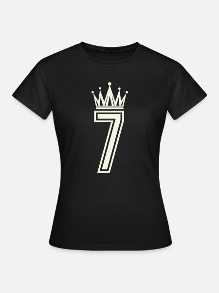 Königliche Sieben Logo - Frauen T-Shirt - Schwarz