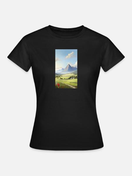 Panorama - Frauen T-Shirt - Schwarz