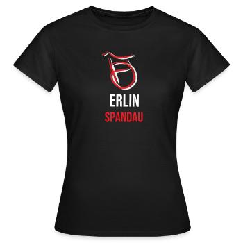 Berlin Spandau T-Shirt Geschenk Hoodie Spandau - Frauen T-Shirt - Schwarz - Vorne - AI Model Female 172 dark (172cm)