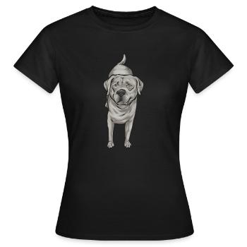 Silver Labrador Retriever Silver Lab - Women's T-Shirt - black - Front - AI Model Female 172 dark (172cm)