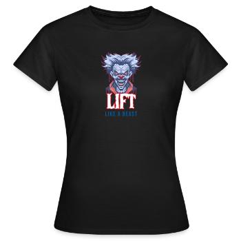 Heben Sie wie ein Tierclown - Frauen T-Shirt - Schwarz - Vorne - AI Model Female 172 dark (172cm)