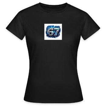 Neon Robo Numéro 67 - T-shirt Femme - noir - Devant - AI Model Female 172 dark (172cm)