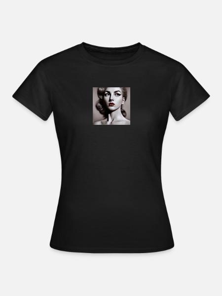 Pin Up Girl 2 - Frauen T-Shirt - Schwarz
