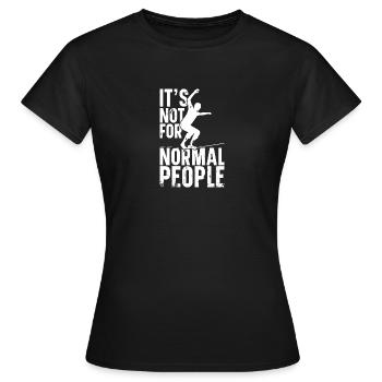 Slackliner Enthusiast Balançoire de slackline - T-shirt Femme - noir - Devant - AI Model Female 172 dark (172cm)
