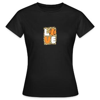 Baseballspieler Baseball - Frauen T-Shirt - Schwarz - Vorne - AI Model Female 172 dark (172cm)