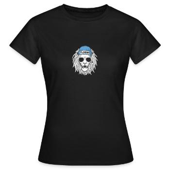 Löwe Florian - Frauen T-Shirt - Schwarz - Vorne - AI Model Female 172 dark (172cm)