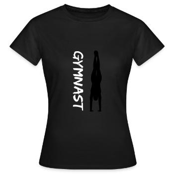 Gymnast, gymnastics - Women's T-Shirt - black - Front - AI Model Female 172 dark (172cm)