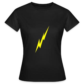 Lightning - Women's T-Shirt - black - Front - AI Model Female 172 dark (172cm)