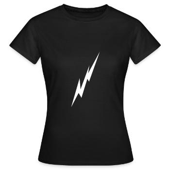 Éclair - T-shirt Femme - noir - Devant - AI Model Female 172 dark (172cm)