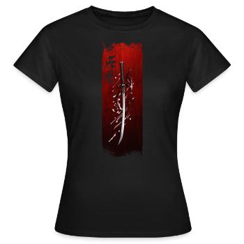 Ehrenhafte Klinge: Samurai's Oath - Frauen T-Shirt - Schwarz - Vorne - AI Model Female 172 dark (172cm)