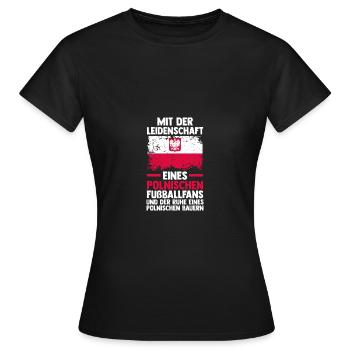 Polonais Pologne - T-shirt Femme - noir - Devant - AI Model Female 172 dark (172cm)