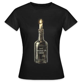 Puerto Rico Boricua - Frauen T-Shirt - Schwarz - Vorne - AI Model Female 172 dark (172cm)