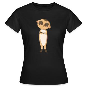 Meerkat Sweet - Women's T-Shirt - black - Front - AI Model Female 172 dark (172cm)