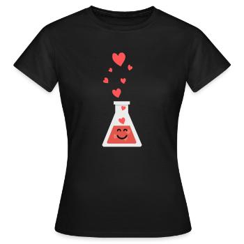 liebes Reagenzglas - Frauen T-Shirt - Schwarz - Vorne - AI Model Female 172 dark (172cm)