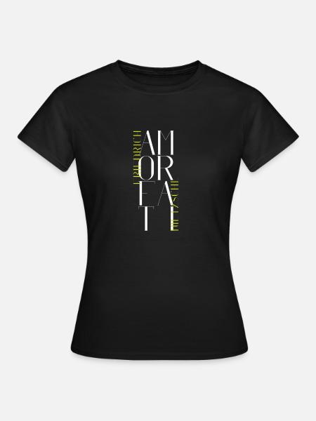 Cupido Fati - Ama il tuo destino - Nietzsche - Maglietta da donna - nero