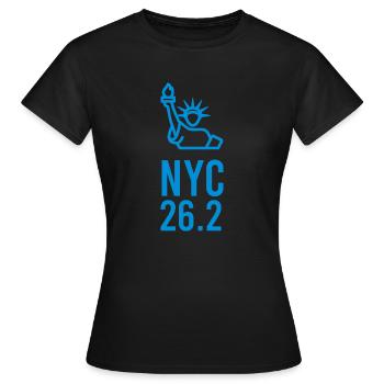 nyc 26 2 - Women's T-Shirt - black - Front - AI Model Female 172 dark (172cm)
