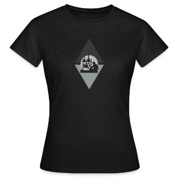 Biochemistry Biochemist Biochemist - Women's T-Shirt - black - Front - AI Model Female 172 dark (172cm)