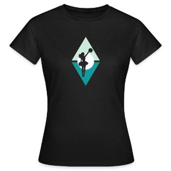 Pom-pom girl girlie fille - T-shirt Femme - noir - Devant - AI Model Female 172 dark (172cm)