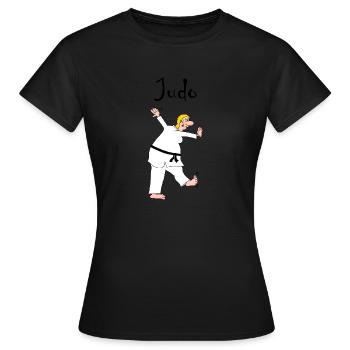 Judo - Judoka - Frauen T-Shirt - Schwarz - Vorne - AI Model Female 172 dark (172cm)