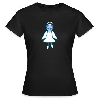 Ange gardien - T-shirt Femme - noir - Devant - AI Model Female 172 dark (172cm)
