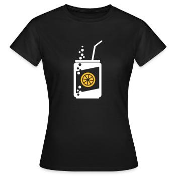 Limonade Dose - Frauen T-Shirt - Schwarz - Vorne - AI Model Female 172 dark (172cm)