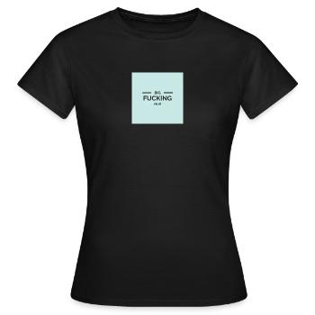 BIG FCK Value - Women's T-Shirt - black - Front - AI Model Female 172 dark (172cm)