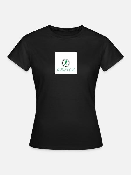 Hustle grün - Frauen T-Shirt - Schwarz