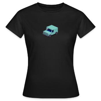 Truck LKW Pick-up Lastkraftwagen Transporter - Frauen T-Shirt - Schwarz - Vorne - AI Model Female 172 dark (172cm)
