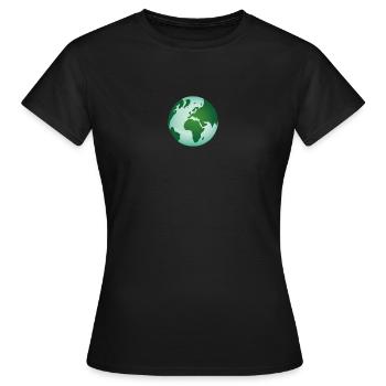 Monde durable - T-shirt Femme - noir - Devant - AI Model Female 172 dark (172cm)