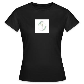 Imprimé fleuri - T-shirt Femme - noir - Devant - AI Model Female 172 dark (172cm)
