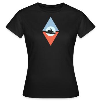 Jetski Motorschlitten - Frauen T-Shirt - Schwarz - Vorne - AI Model Female 172 dark (172cm)