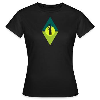 Fleuriste Arrosoir Fleuristerie - T-shirt Femme - noir - Devant - AI Model Female 172 dark (172cm)