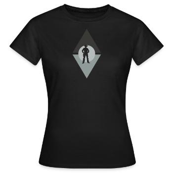Cowboy Rider Ranch - Women's T-Shirt - black - Front - AI Model Female 172 dark (172cm)