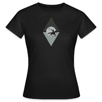 Cowboy Sheriff Rider - T-shirt Femme - noir - Devant - AI Model Female 172 dark (172cm)