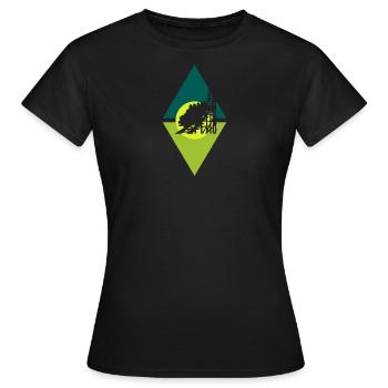 Carnival Funfair Marquee - Women's T-Shirt - black - Front - AI Model Female 172 dark (172cm)