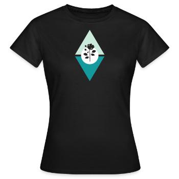 Floristry Hobby Gardener - Women's T-Shirt - black - Front - AI Model Female 172 dark (172cm)