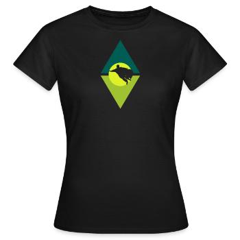 Wingsuit Fliegen Gleiter - Frauen T-Shirt - Schwarz - Vorne - AI Model Female 172 dark (172cm)