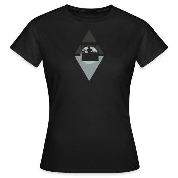 Snack savoureux restauration rapide - T-shirt Femme - noir - Devant - AI Model Female 172 dark (172cm)