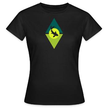 Tête de poisson Koi - T-shirt Femme - noir - Devant - AI Model Female 172 dark (172cm)