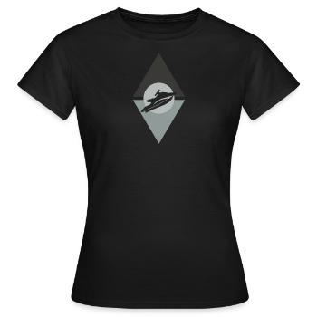 Jet Ski Bateau Motoneige - T-shirt Femme - noir - Devant - AI Model Female 172 dark (172cm)