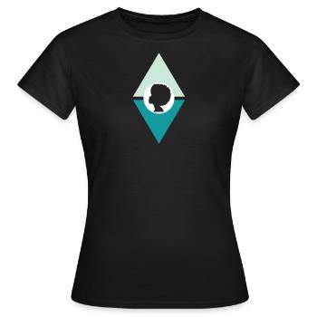 Afro 70s Beat - Women's T-Shirt - black - Front - AI Model Female 172 dark (172cm)