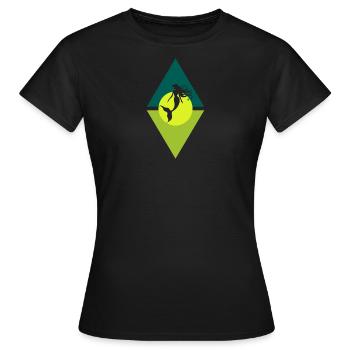 Fabelwesen Flosse - Frauen T-Shirt - Schwarz - Vorne - AI Model Female 172 dark (172cm)