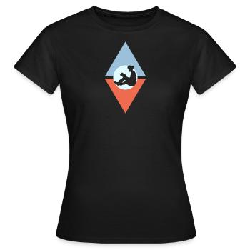Bibliotral Éducation Littérature - T-shirt Femme - noir - Devant - AI Model Female 172 dark (172cm)