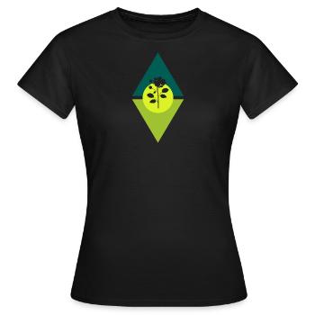 Fleuriste Jardin Flower Power - T-shirt Femme - noir - Devant - AI Model Female 172 dark (172cm)