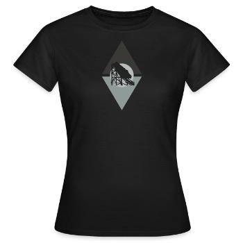 Achterbahn Lukas - Frauen T-Shirt - Schwarz - Vorne - AI Model Female 172 dark (172cm)