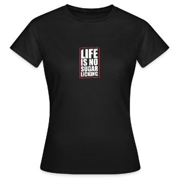 Denglish dicton - T-shirt Femme - noir - Devant - AI Model Female 172 dark (172cm)