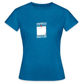 58. Geburtstag Geboren 1967 Geburtstagsgeschenk - Frauen T-Shirt - Antikblaues Saphir meliert - Vorne - AI Model Female 172 dark (172cm)